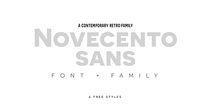 Novecento Sans, a Sans Serif Font by Synthview Type Design