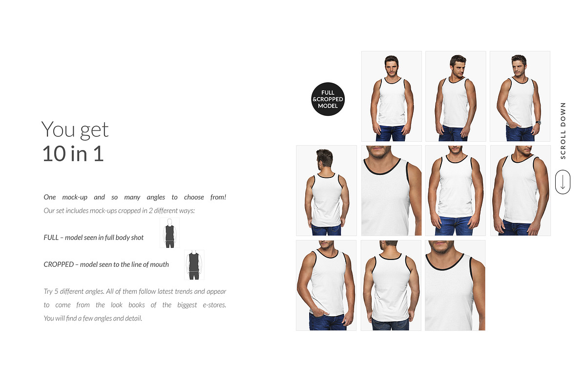 Men Tank Mock-ups Set FREE DEMO, a Books & Magazine Mockup by Apparel_Mockups (Photo 8 of 24)
