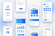 Banking App Interface UI Kit, an UI Kit Template by CreativeShaper (Thumbnail 2 of 3)