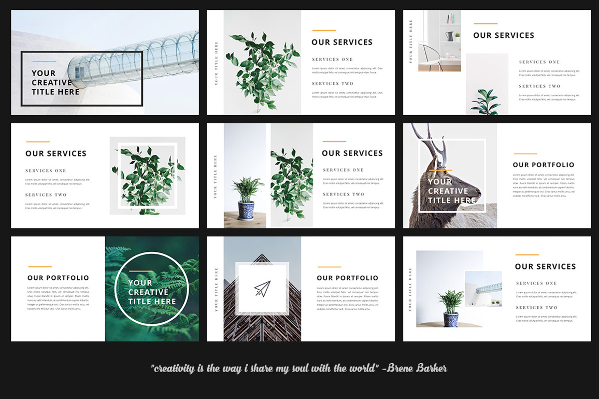 Craft - Portfolio PowerPoint, a Marketing Template by desvibes (Photo 4 of 8)