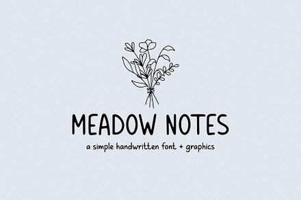 Meadow Notes - Handwritten Font