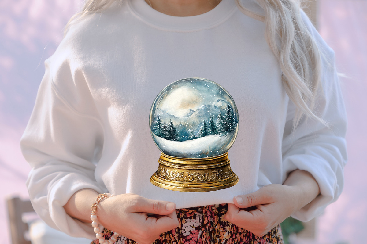 White & Gold Christmas Clipart, an Illustration by designcity5 (Photo 5 of 5)