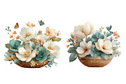 vintage wicker basket clipart, an Illustration by Designworld (Thumbnail 4 of 6)