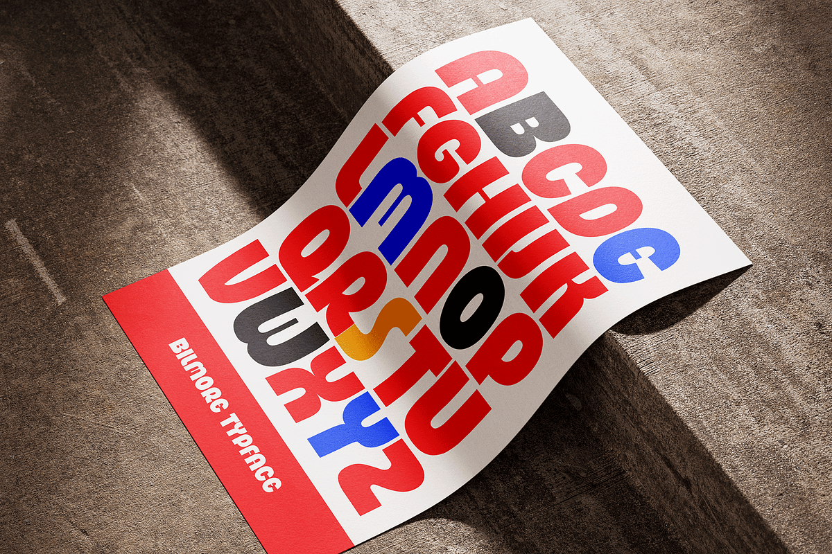 Bilmore – Bold Display Typeface, a Sans Serif Font by overlaytemplates (Photo 4 of 5)