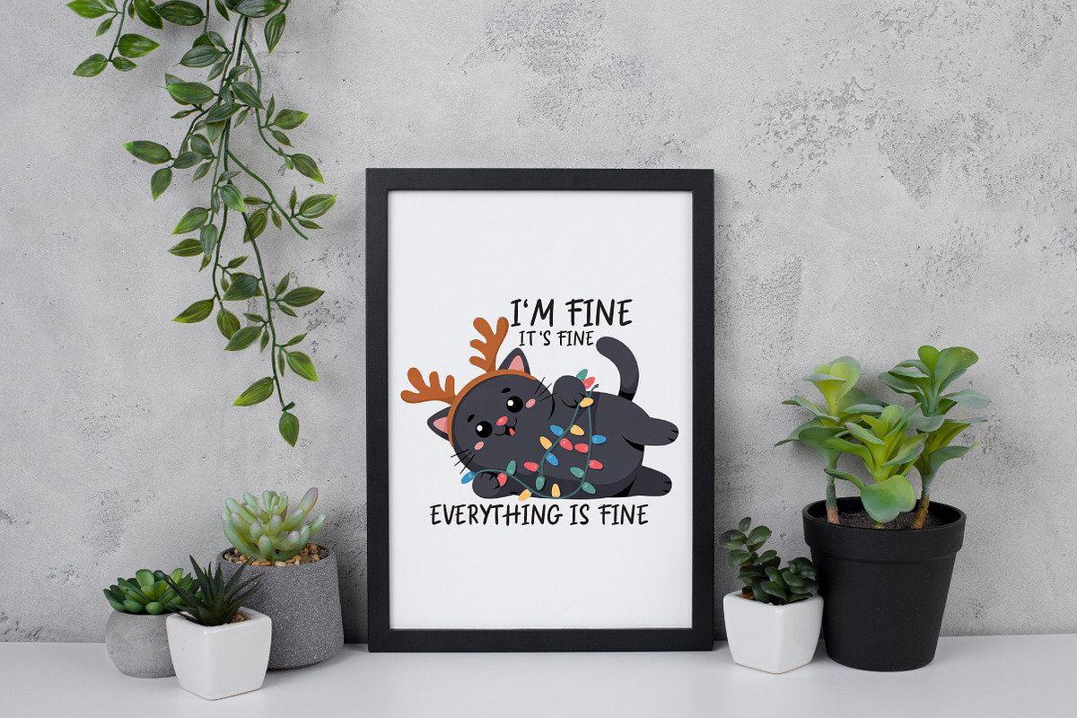 Funny Cat Christmas Png Sublimation, an Illustration by Daily.Designs (Photo 4 of 5)