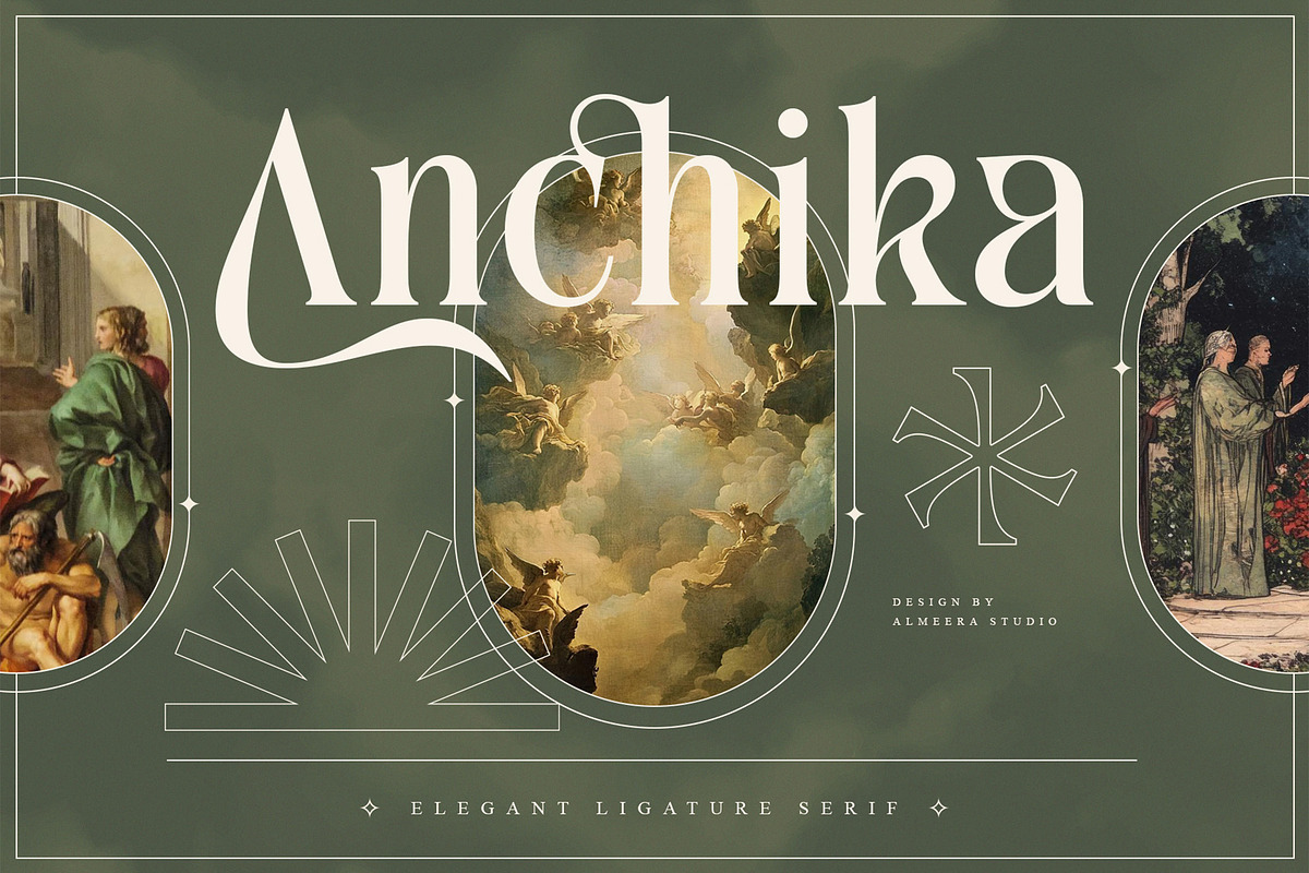 Anchika – Elegant Ligature Serif, a Serif Font by Almeera Std (Photo 1 of 10)