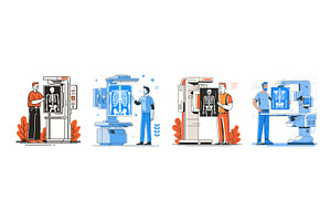 Doctor x ray machine. Radiology xray, an Object Illustration by Stock-Smart-Start