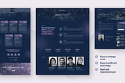 Eventify Event & Conference Website, an UI Kit Template by peterdraw (Thumbnail 4 of 8)