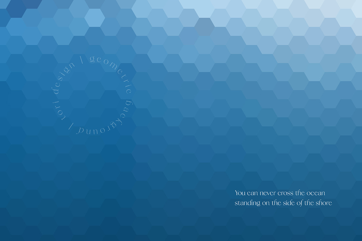 6 Blue Water Geometric Backgrounds, a Pattern Graphic by Tori Design (Photo 7 of 8)