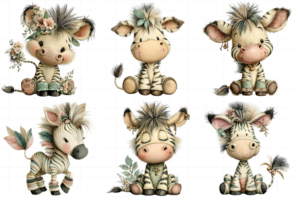 Creation Zebra Harmony Clipart, an Illustration by Daily.Designs (Photo 6 of 8)