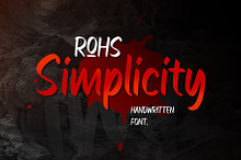 ROHS Simplicity | Handwritten Font
