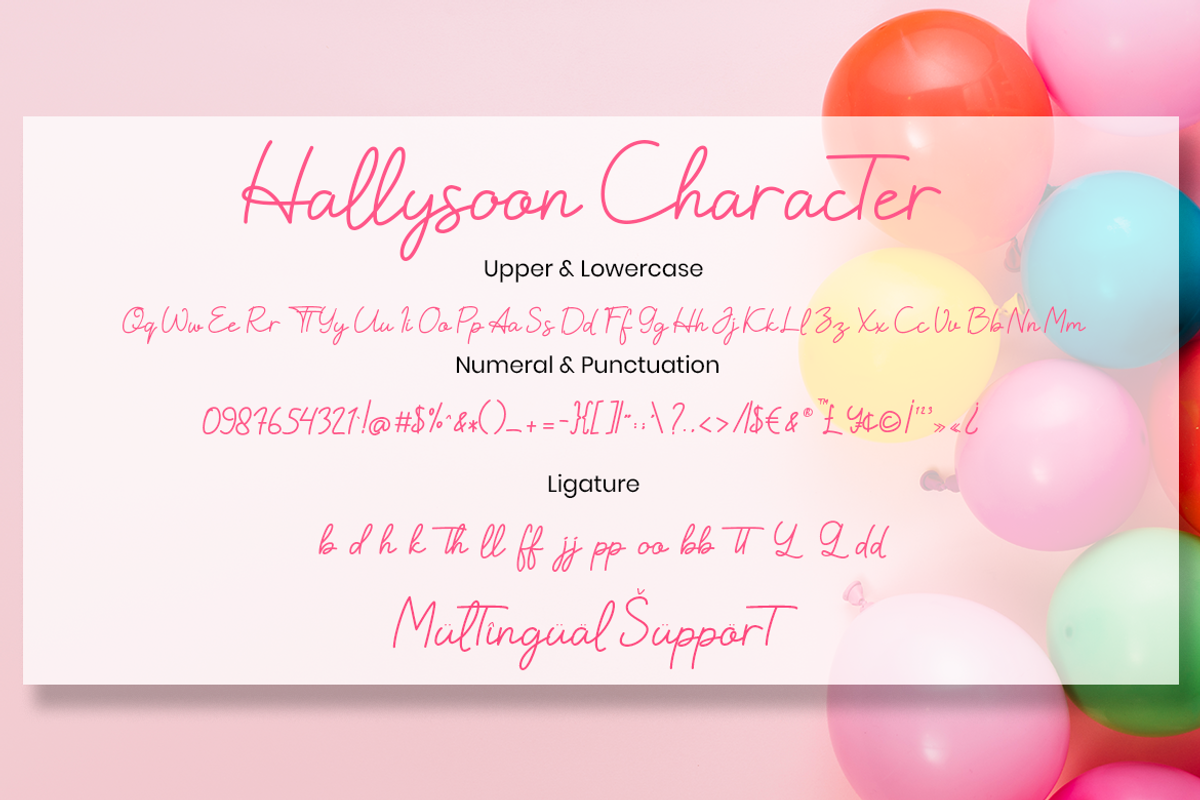 Hallysoon Script Monoline, a Script Font by MC Creative (Photo 6 of 7)