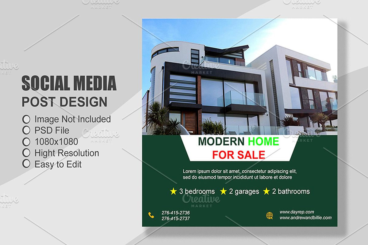 Real Estate Instagram Post Templates preview 5