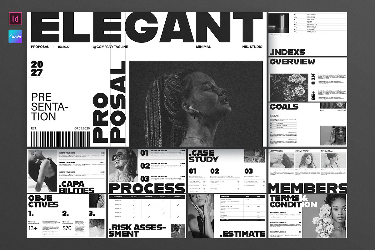 Elegant Proposal Presentation, a Presentation Template by E-Type (Photo 1 of 5)
