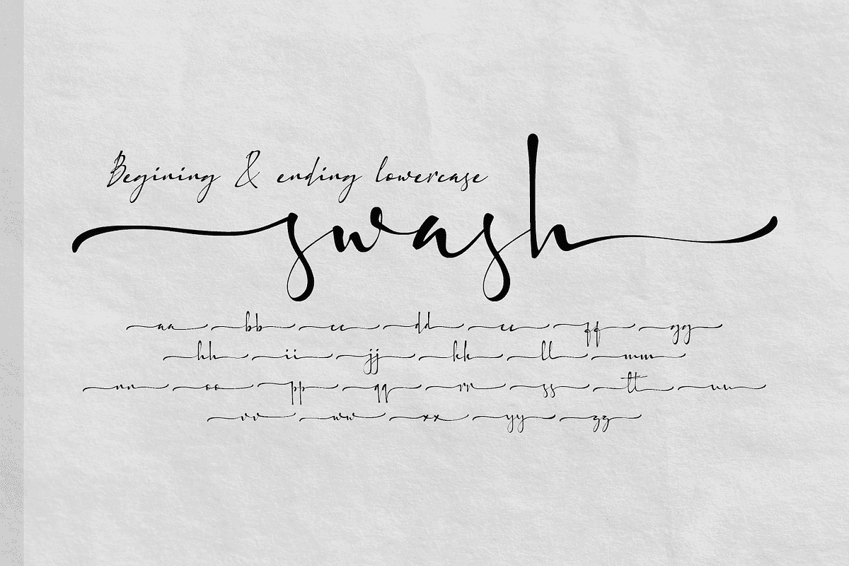 Kutaraja, a Script Font by BaronWNM (Photo 8 of 10)