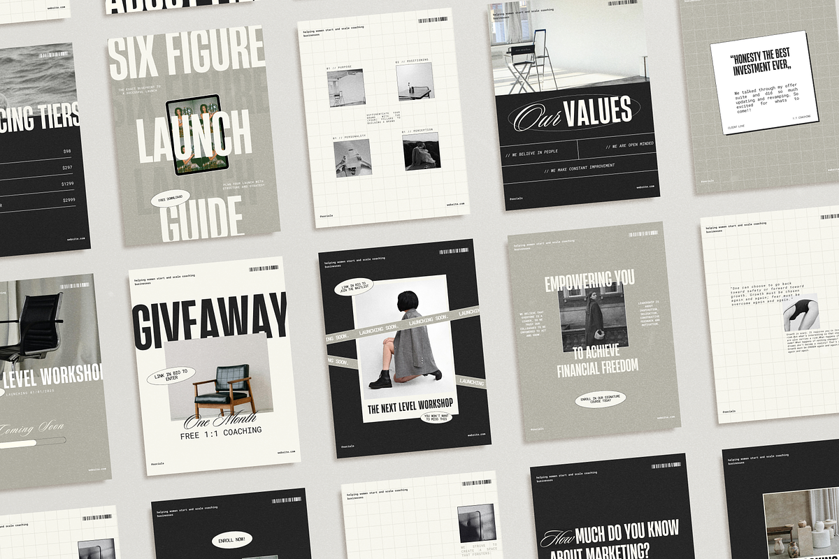 Coach Social Media Kit | Instagram, a Social Media Template by Esmé Studio (Photo 3 of 6)