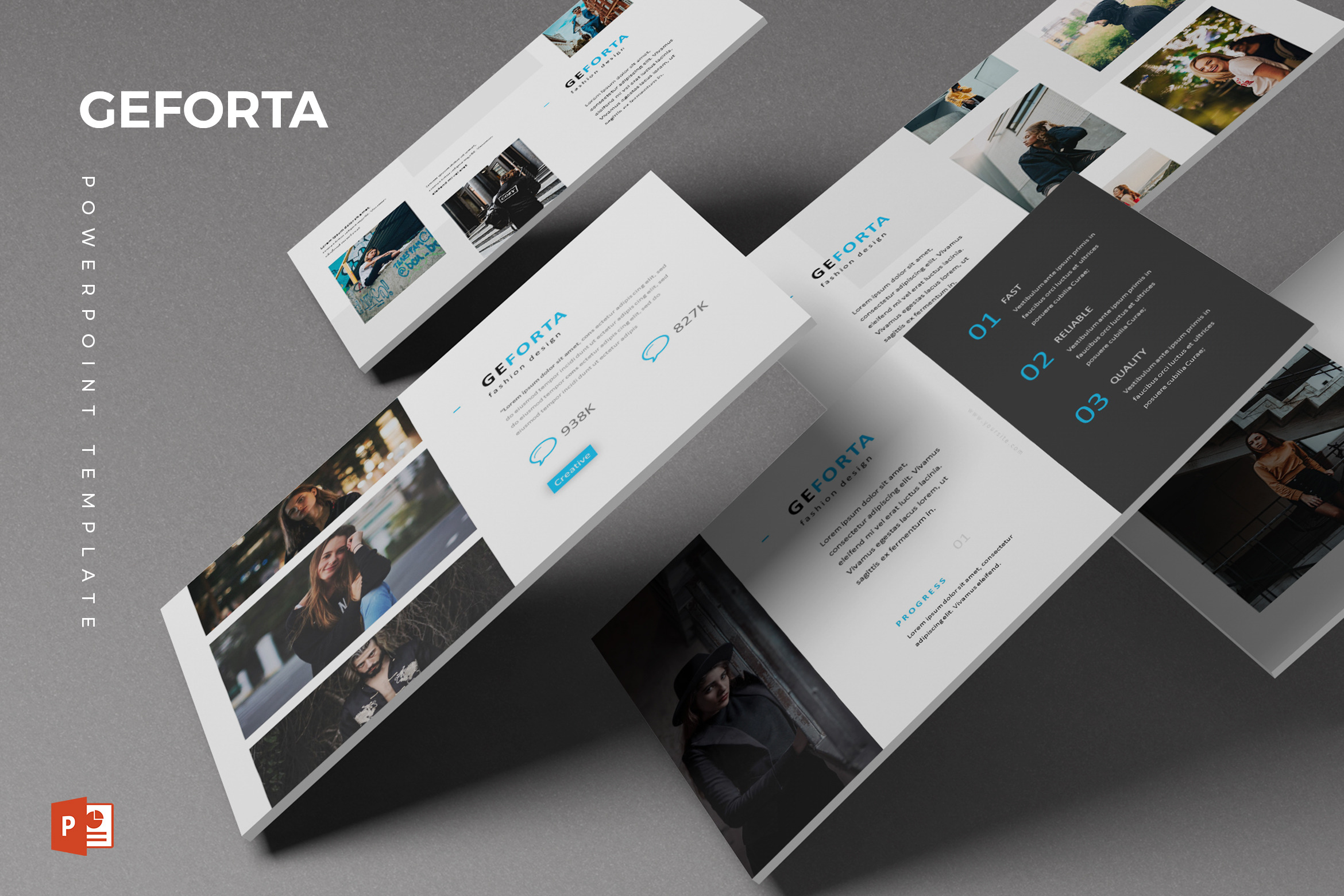 Geforta - Powerpoint Template, a Presentation Template by AQR Studio