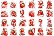 Whimsical Summer Strawberry Clipart, an Illustration by designcity5 (Thumbnail 2 of 5)