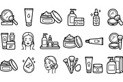 Minimalist Skincare Icons Set, an Illustration by designvectx (Thumbnail 2 of 3)