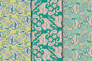 3 Paisley fabric patterns, a Pattern Graphic by antalogiya (Thumbnail 1 of 2)