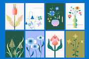 Gradient Flowers: posters, elements, an Object Graphic by Lena Nikolaeva (Thumbnail 16 of 17)