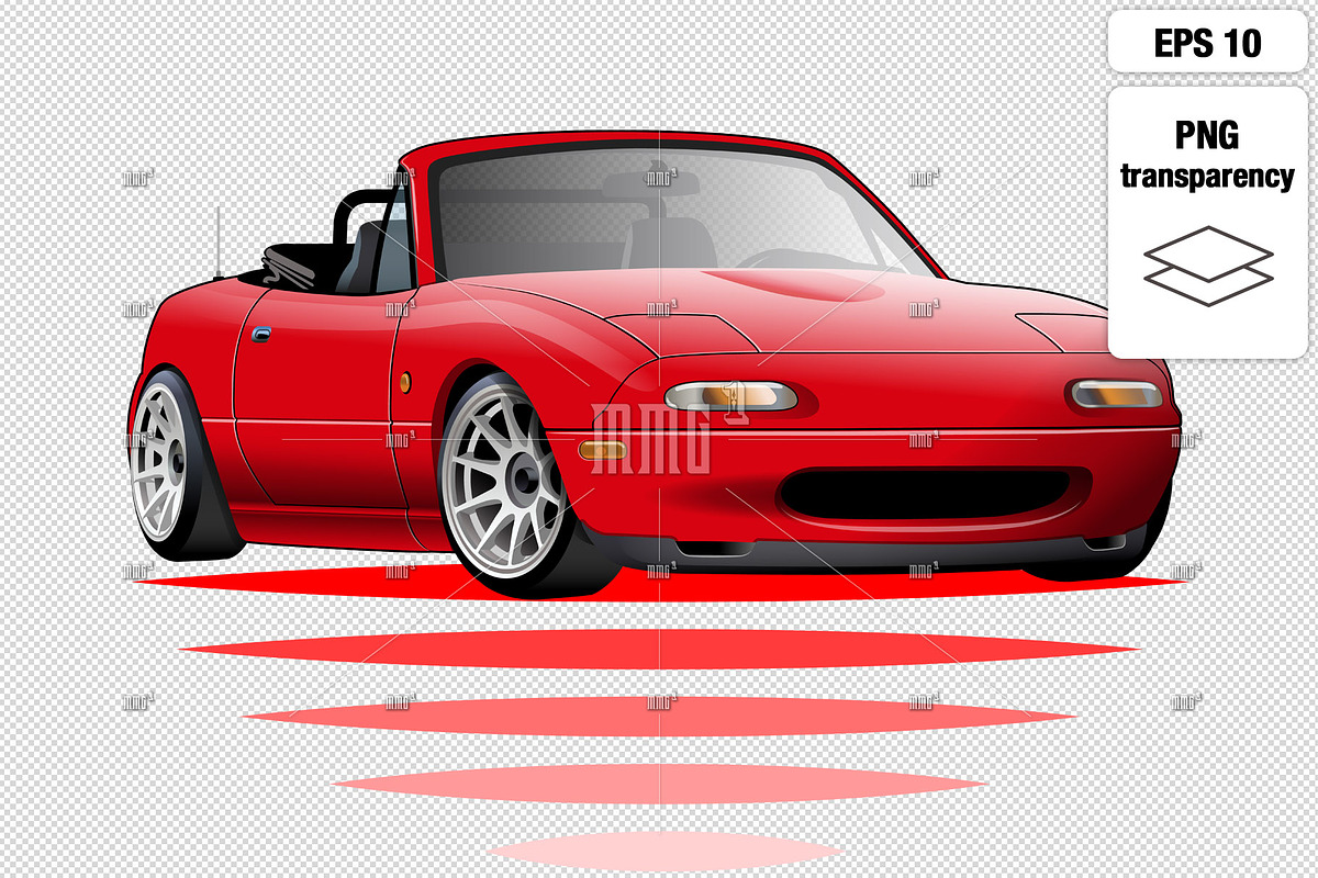 JDM convertible roadster design NA, an Education Illustration by MMG1designs (Photo 5 of 5)