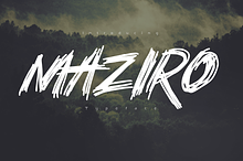Maziro -Brush Typeface