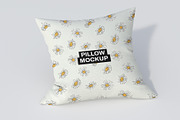 Fabric Cushion Pillow Mockup, a Merchandise Mockup by graphypix (Thumbnail 1 of 4)