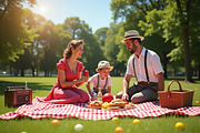 4 Vintage Picnic Photo Pack, a Person Photo by adenpinkstore (Thumbnail 3 of 5)