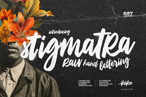 Stigmatra - Raw Hand Lettering, a Handwritten Font by ikiiko