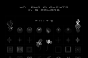 490 Abstract png elements bundle, an Object Graphic by MAcherry design studio (Thumbnail 13 of 44)