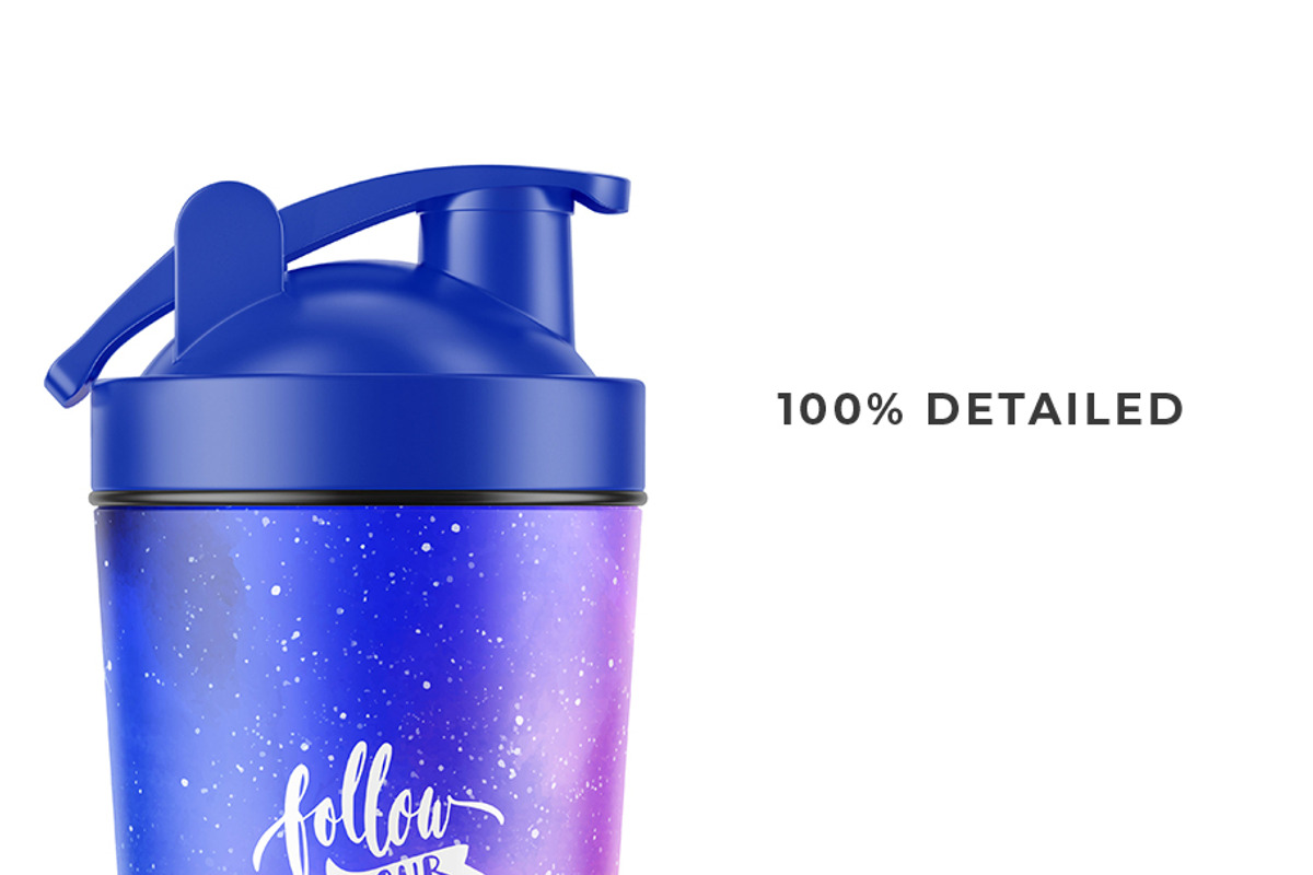 Shaker Bottle Mockup, a Packaging Mockup by AlkStudio (Photo 2 of 5)