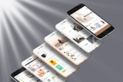 3D iPhone Presentation Mock-Up Bun 5, an iPhone Mockup by Graphicsworld125 (Thumbnail 7 of 14)
