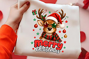 Merry Christmas Reindeer Glasses PNG, a Seasonal Illustration by CrexoraLab (Thumbnail 2 of 4)