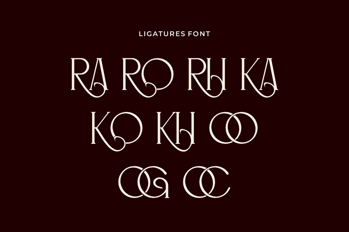 Gromook - Elegant Modern Font, a Serif Font by Iqsiart Studio (Photo 7 of 8)