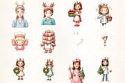 Christmas Nurse Sublimation Clipart, an Illustration by CrexoraLab (Thumbnail 4 of 5)