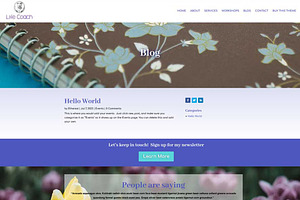 Life Coaching Website Template, Divi