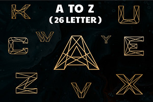 Geometric Letter Logo Design A-Z