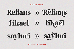 Baithe-Modern Retro Serif