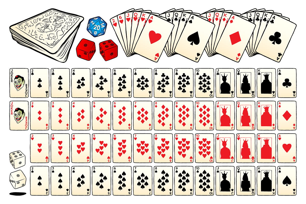 Cards and Dice Vector Pack, an Illustration by Vectory by BSC (Photo 2 of 3)