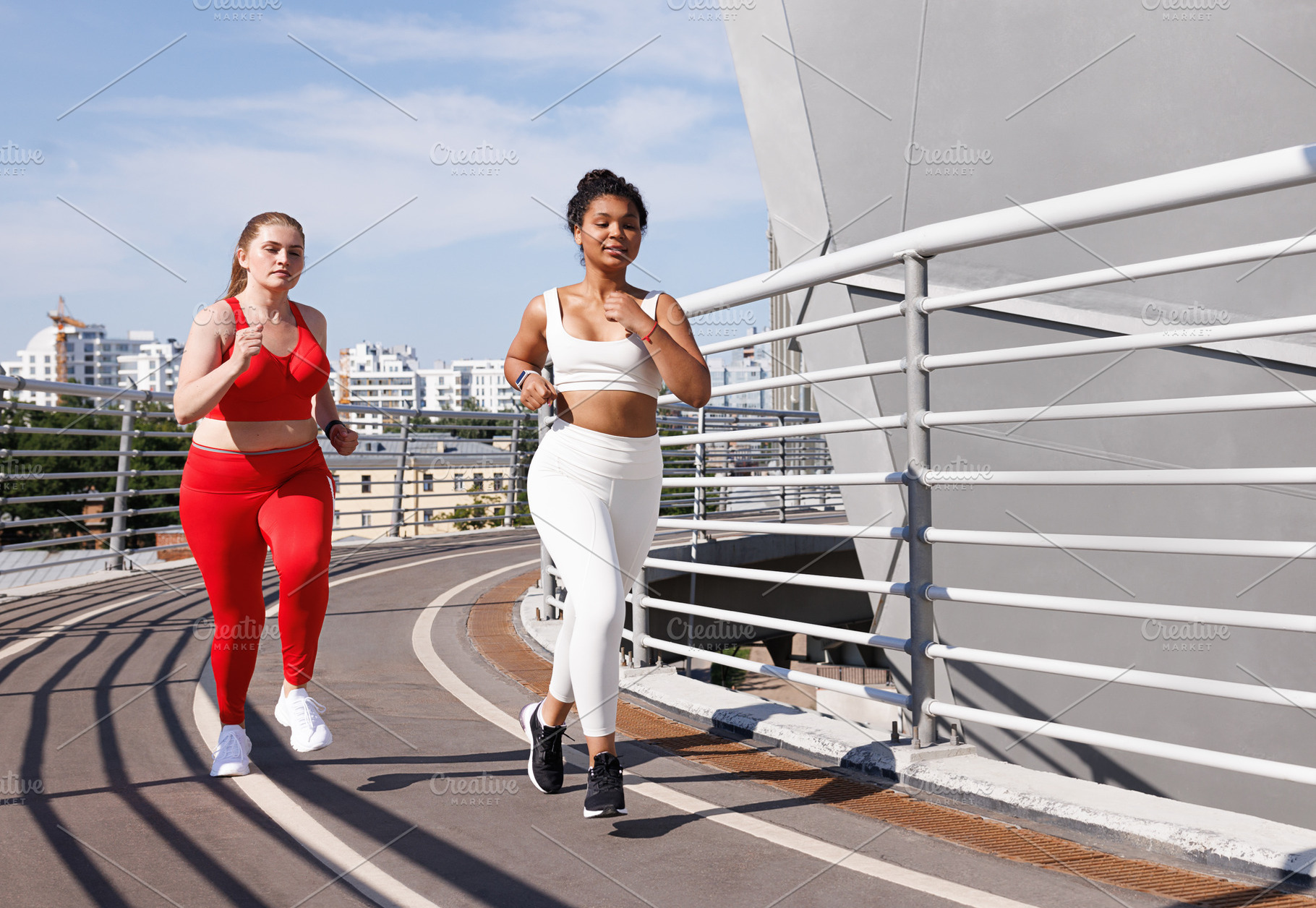 Two females in sportswear, a Sports & Recreation Photo by Artem Varnitsin