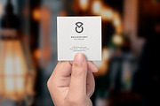 Square Business Card Mockup, a Product Mockup by GfxFoundry (Thumbnail 1 of 6)
