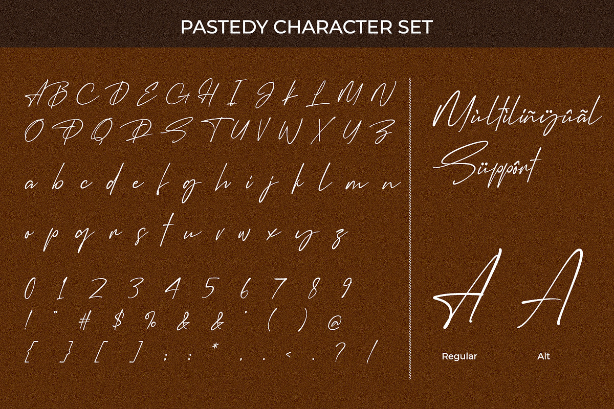 Pastedy – Modern Luxury Script Font, a Script Font by Black Junst (Photo 10 of 10)