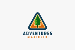 Forest Sign, pine tree logo icon, a Branding & Logo Template by DOMHOUZE