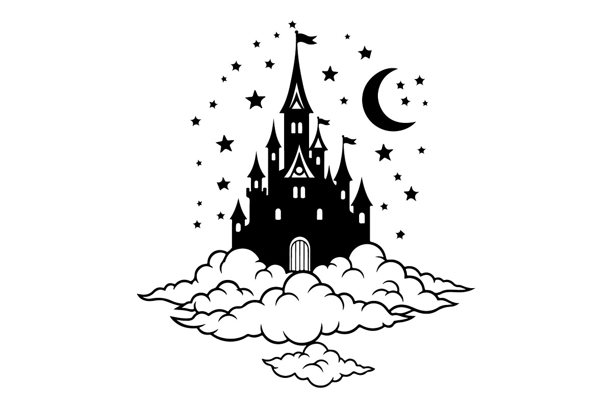 Fantasy Castle Cloud Moon Bundle, an Object Illustration by Gaye Art (Photo 19 of 30)