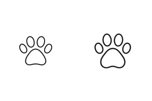 Paw prints creating a playful, an Animal Illustration by ZinetroN