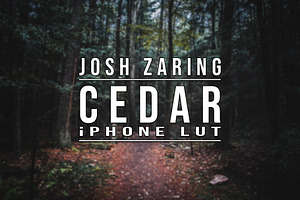CEDAR LUT for iPhone