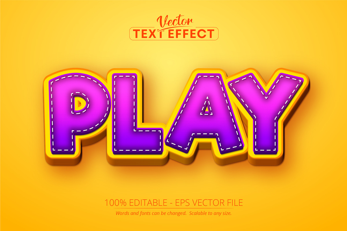 Cartoon style editable text effect, a Brushes & More by designvectx ...