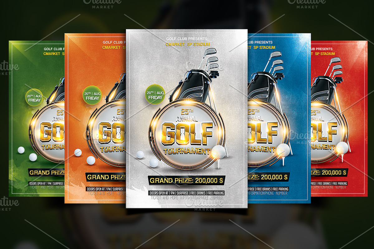 Golf Flyer Bundle, a Flyer Template by Basez Flyers (Photo 11 of 11)