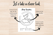 Monthly Habit Trackers BUJO Template, a Stationery Template by DigitalDoodlesToday (Thumbnail 2 of 7)